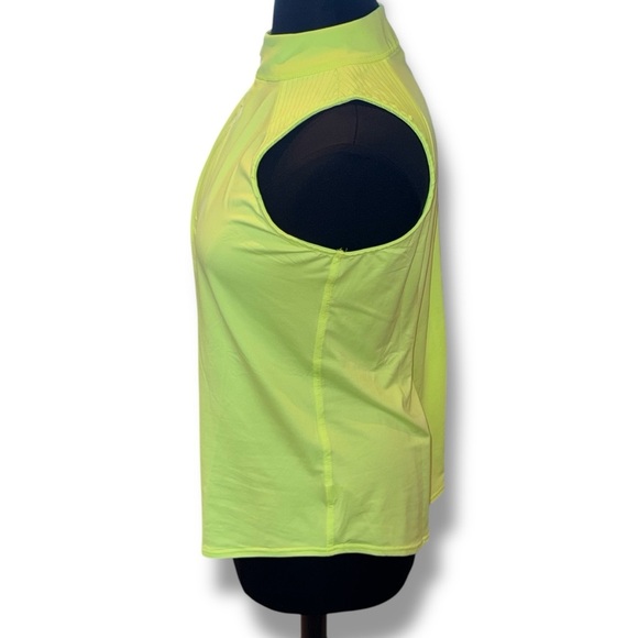 JOFIT Women’s Emma Cutaway Sleeveless Golf Shirt - Lemon Lime XXL - Picture 3 of 12